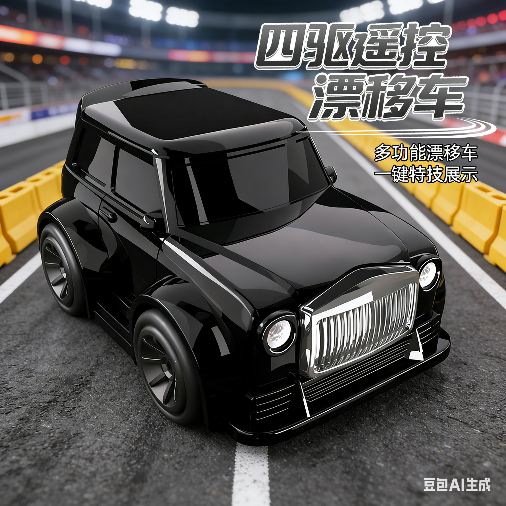 桌面迷你遥控四驱越野漂移车解压电动玩具车小汽车节日礼物男惊喜