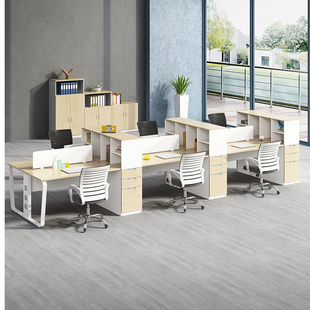 北京办公家具财务办公桌职员工位办公室屏风教师工位简约现代高柜