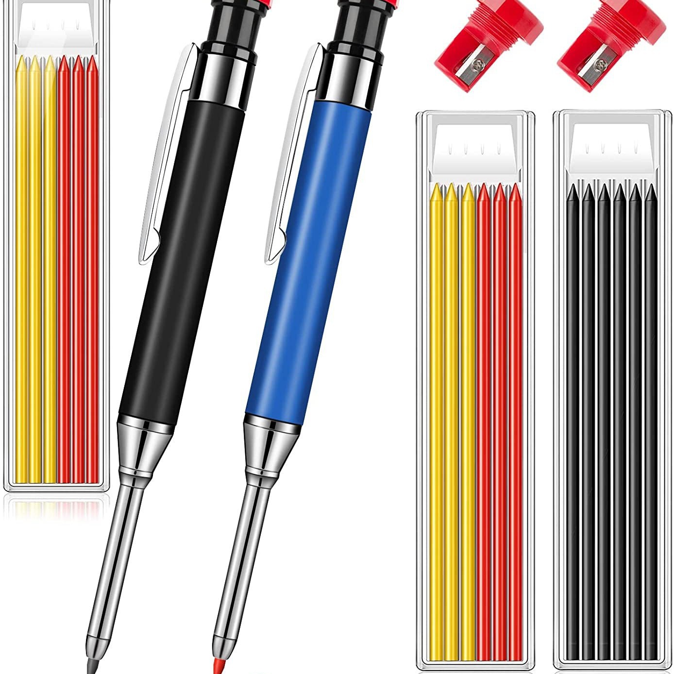 新款金属深孔木工铅笔标记笔