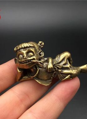 复古黄铜哪吒魔童降世小汽车