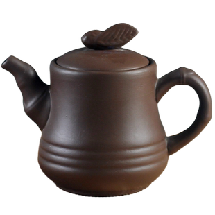 馨明园陶瓷原矿紫陶竹节壶知竹常乐小号功夫茶具禅茶一味金蝉壶