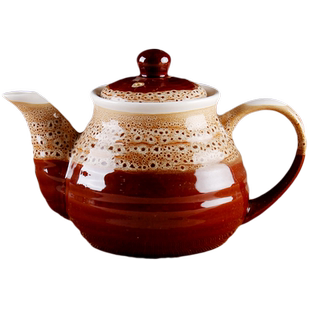 大埔陶瓷复古窑变釉大容量文旦壶商用泡茶壶餐厅酒店客厅好出水