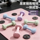 小哑铃女士一对装 健身运动减肥器材家用男学生瘦手臂瑜伽练胸哑铃