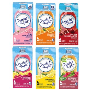 美国进口Crystal Light果味粉果汁冲饮粉橙味粉柠檬无加糖维他命