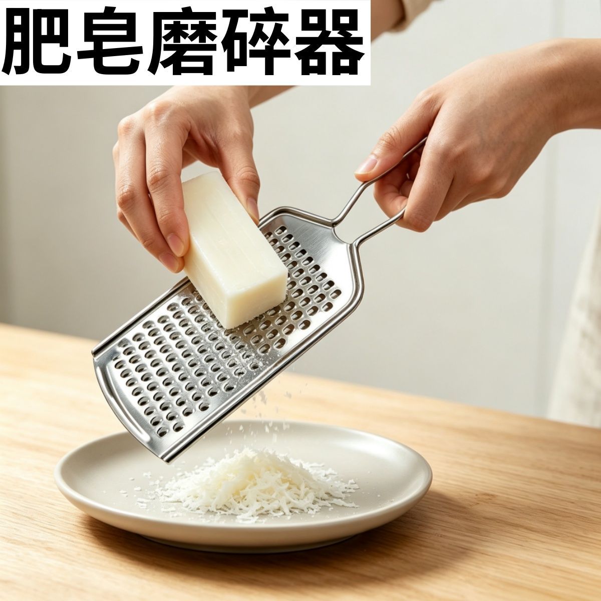 肥皂研磨器不锈钢肥皂擦丝器芝士磨碎加厚奶酪刨屑器肥皂沫碎沫多