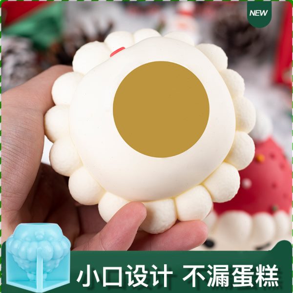 小人苹果树雪烘焙壳模具硅胶鹿蛋糕巧克力敲敲嘟嘟脸节慕斯乐圣诞