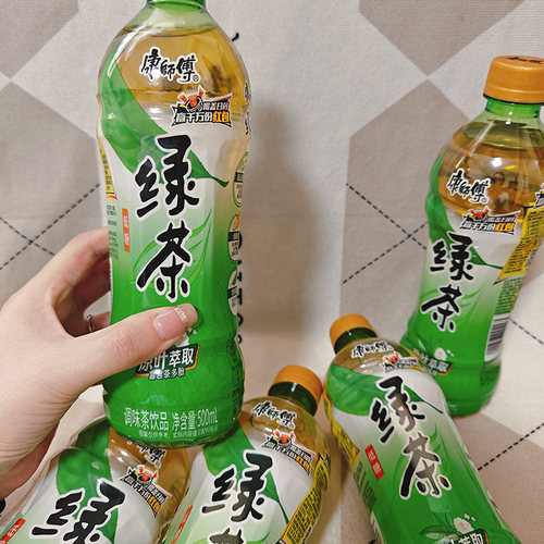 康师傅低糖绿茶500ml茶饮料饮品