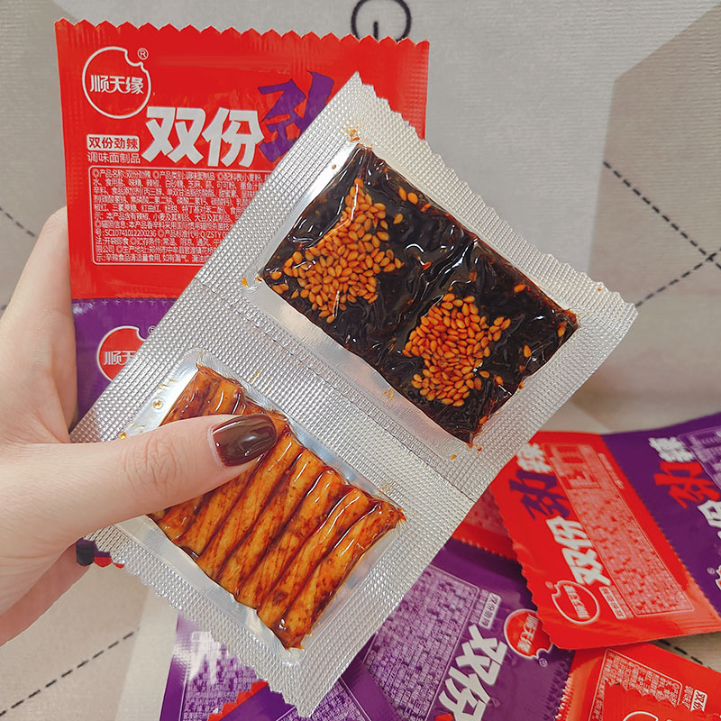 顺天缘双份劲辣辣条辣片零食