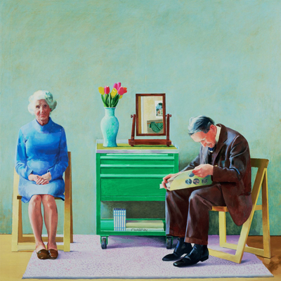 我的父母 My Parents 1977 大卫霍克尼高清电子版油画图片JPG TIF