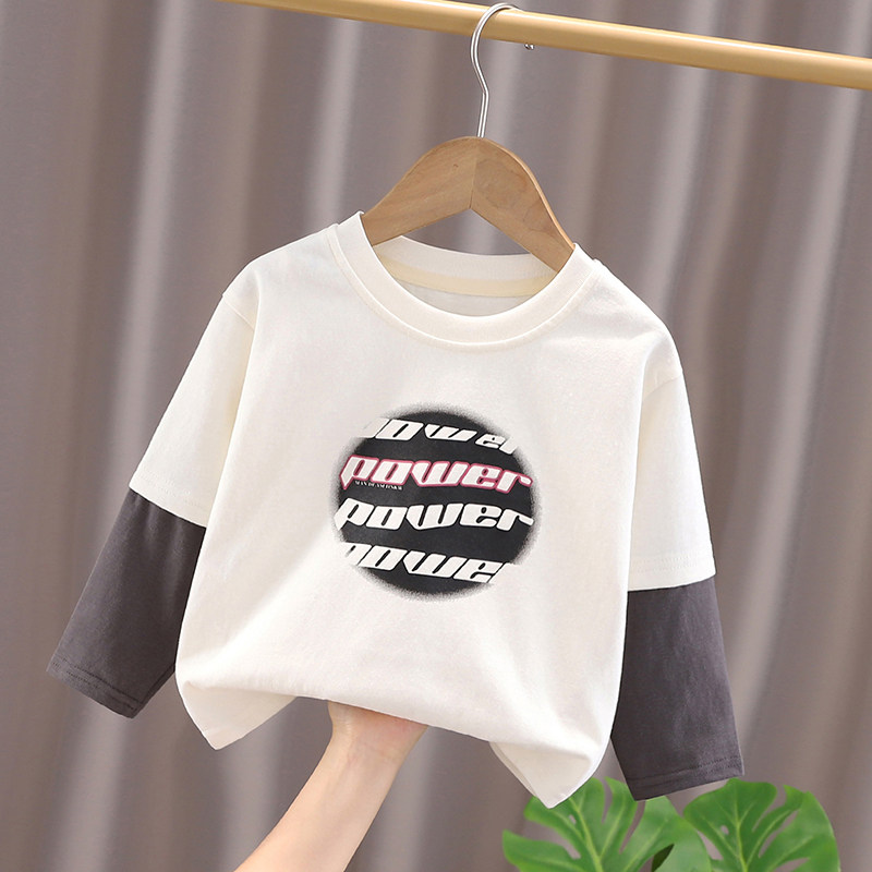 小童秋装长袖T恤2025春秋新款儿童休闲洋气打底衫男童圆领上衣潮,童装/婴儿装/亲子装,T恤,淘宝优惠券,粉丝福利购,淘宝优惠卷