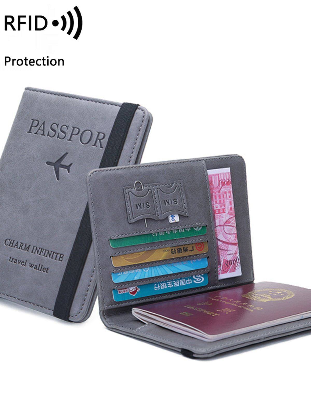 RFID passport holder card case wallet 护照证件夹钱包机票卡夹