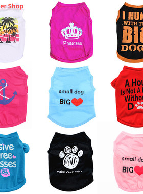 Pet Dog Clothes Summer Puppy Pet Clothing For Dog Vest Shirt