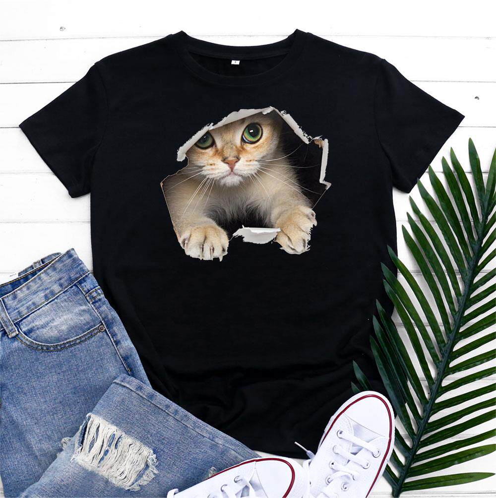 Women T-shirt欧美女装圆领纯棉短袖女式T恤上衣Women's t-sh