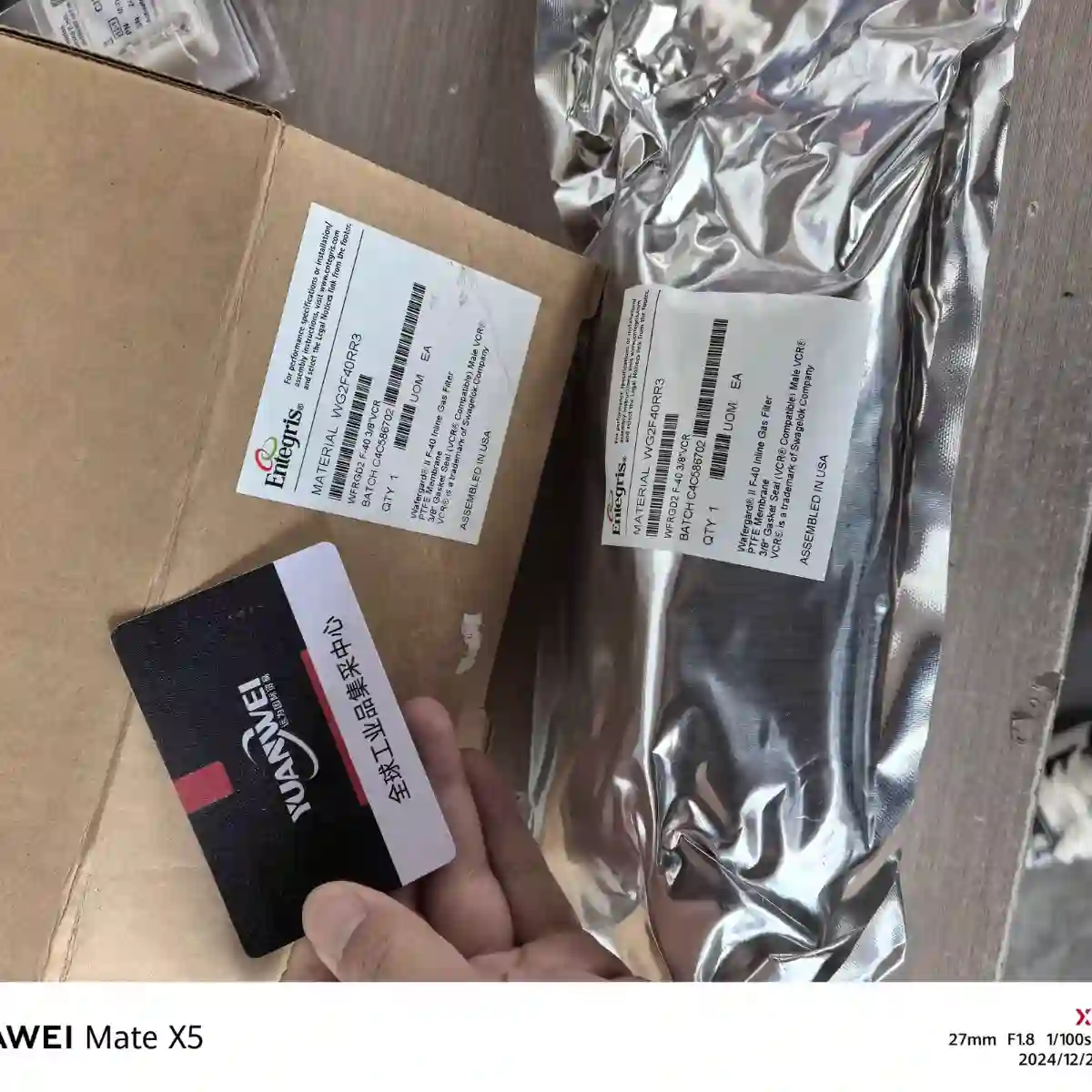 美国ENTEGRIS气体过滤器，WG2F40RR3，原装议价