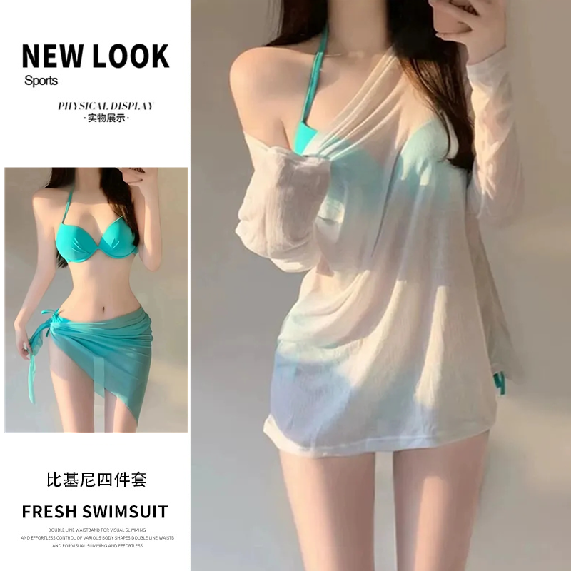 泳衣女比基尼韩版ins纯欲风性感