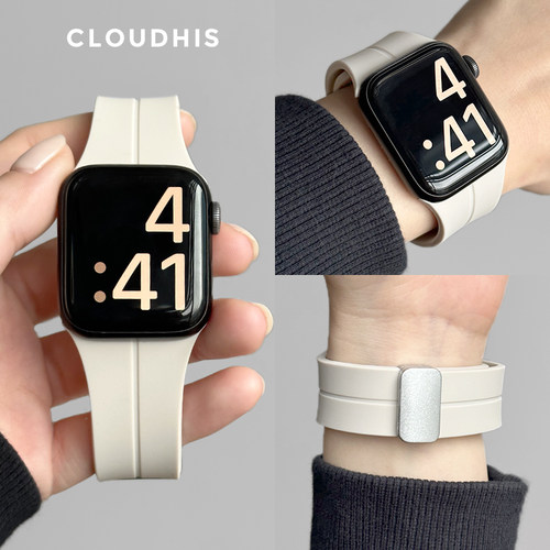 CLOUDHIS磁吸硅胶表带适用苹果