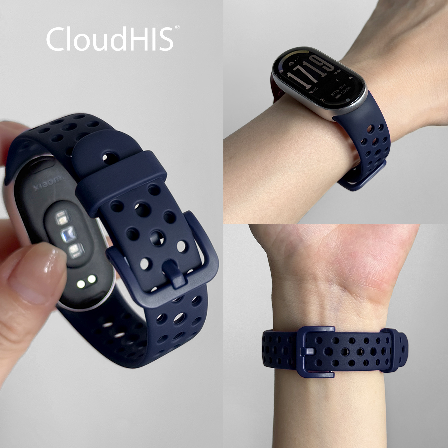 CloudHIS硅胶适用小米手环10表带