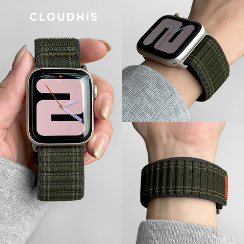 CLOUDHIS海浪尼龙回环透气腕带