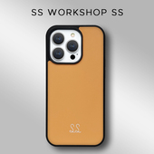 SS新款 简约国潮色肤感皮革适用苹果17promax手机壳iphone15保护套14全包软防摔个性 男女卡其绿橙蓝高级感磁13