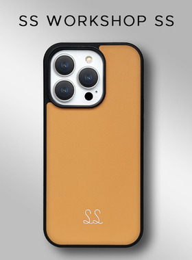 SS新款简约国潮色肤感皮革适用苹果17promax手机壳iphone15保护套14全包软防摔个性男女卡其绿橙蓝高级感磁13