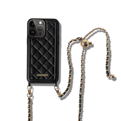 新款小香风菱格斜跨高级感手机壳