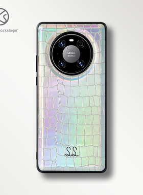 SS新款炫彩鳄鱼纹皮革适用华为Mate60保护套30全包软P40高级感50rs保时捷手机壳网红小红书防摔pro+非凡大师