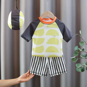 儿童游泳装 泳衣男女童温泉度假泳衣海边冲浪服潮 分体套装 夏季 新款