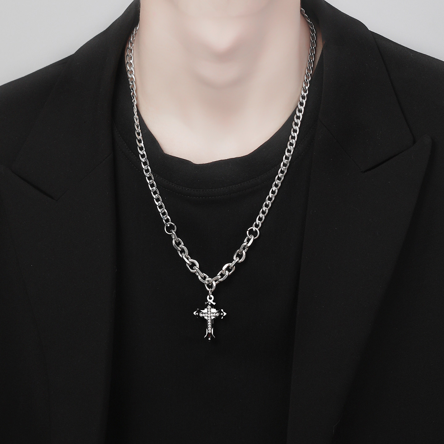 星芒项链男轻奢高级感图片