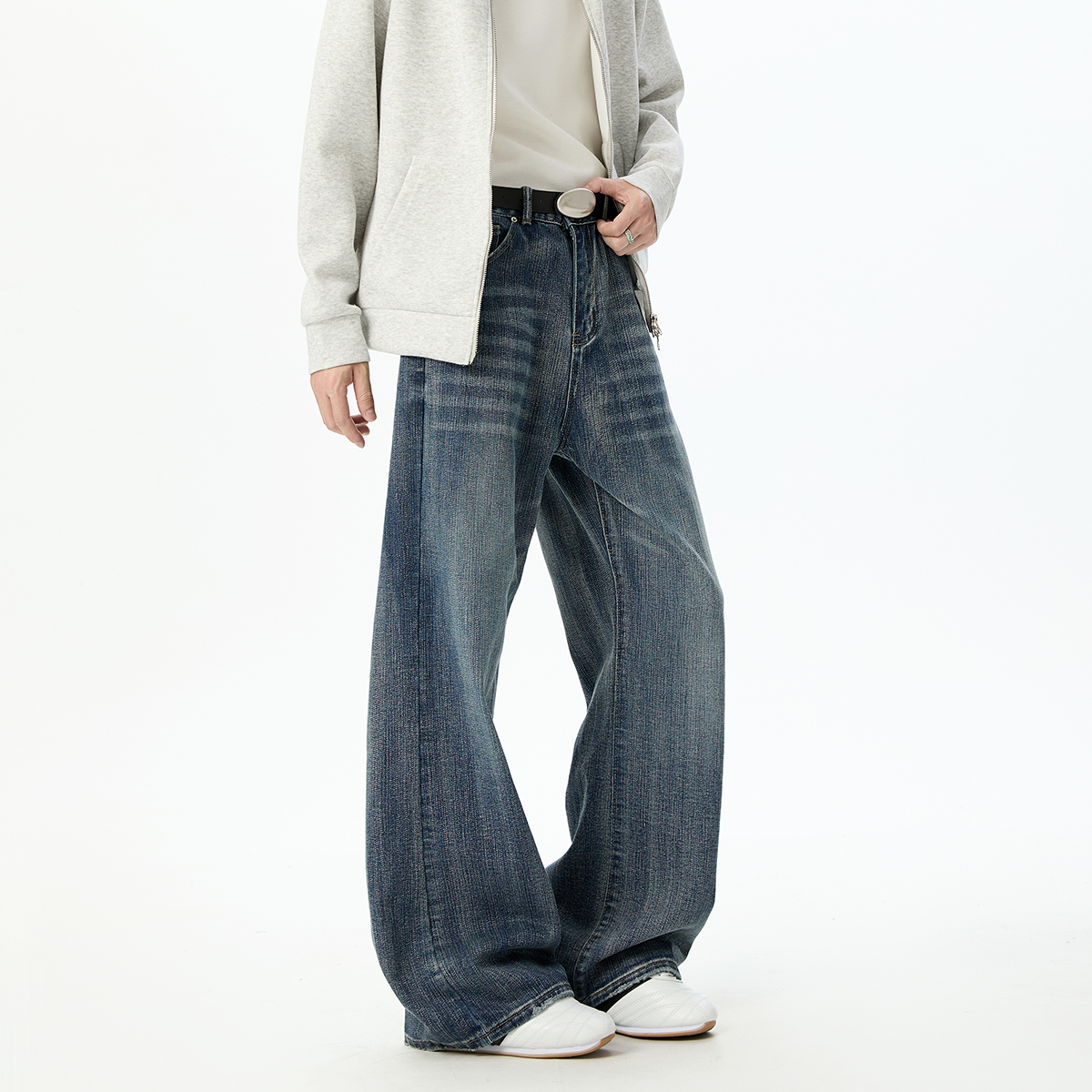 YORKZOOM美式复古微喇牛仔裤