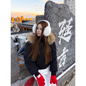 纯色短款 YORKZOOM冬季 新款 连帽毛领羽绒服加厚显瘦保暖防寒户外