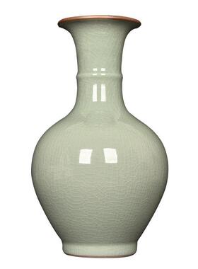 景德镇陶瓷器青瓷花仿古中式客厅电视柜插花装饰品家居瓷摆件