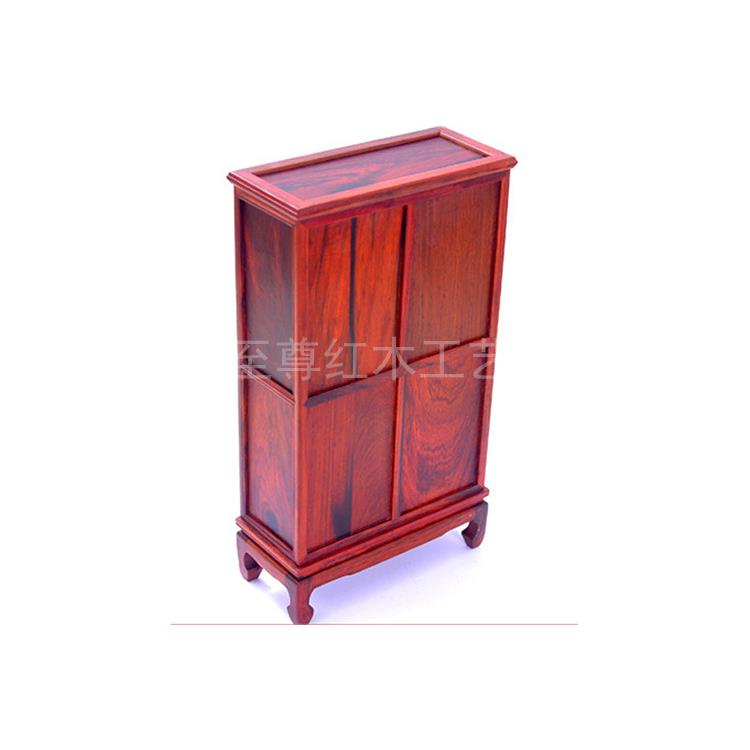 红木雕工艺品明清微型缩中式小家具模型红酸枝多宝阁底座摆件