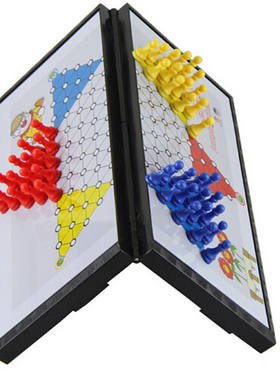 先行者 E-6跳棋 折叠棋盘 磁性棋子 小号便携 儿童益智玩具