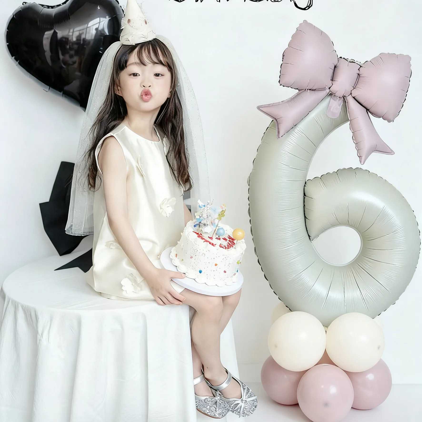 40寸生日数字气球立柱女孩粉色蝴蝶结高级感拍照派对装饰场景布置,节庆用品/礼品,气球,淘宝优惠券,粉丝福利购,淘宝优惠卷