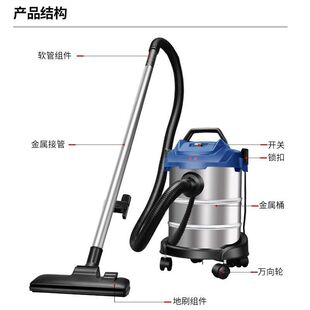 东成吸尘器FF-1W-12大功率大吸力干湿两用家用电动五金工具套装
