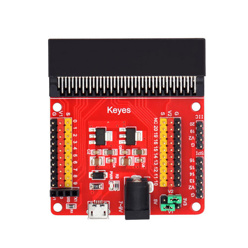 KEYES micro:bit传感器扩展板V2兼容3.3V 5V Python编程开发模块