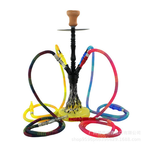 四人阿拉伯水烟酒吧水烟壶铝合金水烟配件 水烟炭 烟膏 水烟锡纸