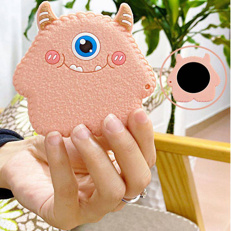 便携小镜子勇敢牛牛随身携带迷你可爱镜少女卡通化妆镜儿童认知镜