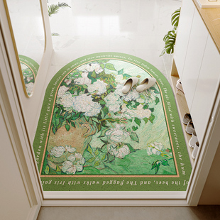 一拾一 拱形丝圈进门玄关地垫入户门脚垫可剪裁垫子 花间集系列