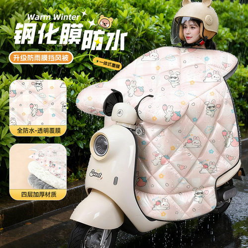 适用雅迪g30电动车冠能m50/m85/b70/cl12/cl9s/a7/m6冬季挡风被膜