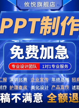ppt制作代做定制美化修改企业宣传工作汇报演讲课件年终总结述职