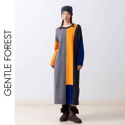 羊毛羊毛开衫连衣裙彝系类