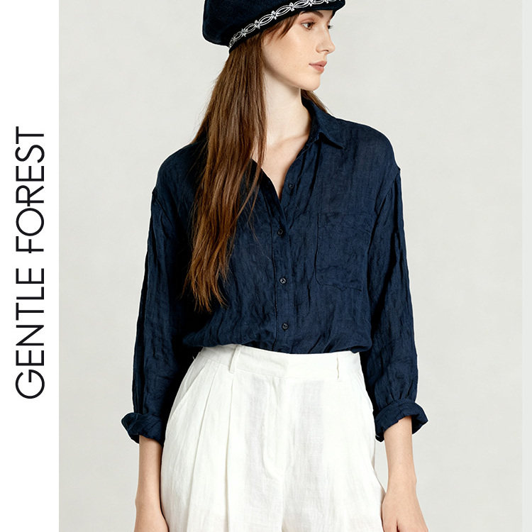 Gentle Forest亚麻贝雷帽