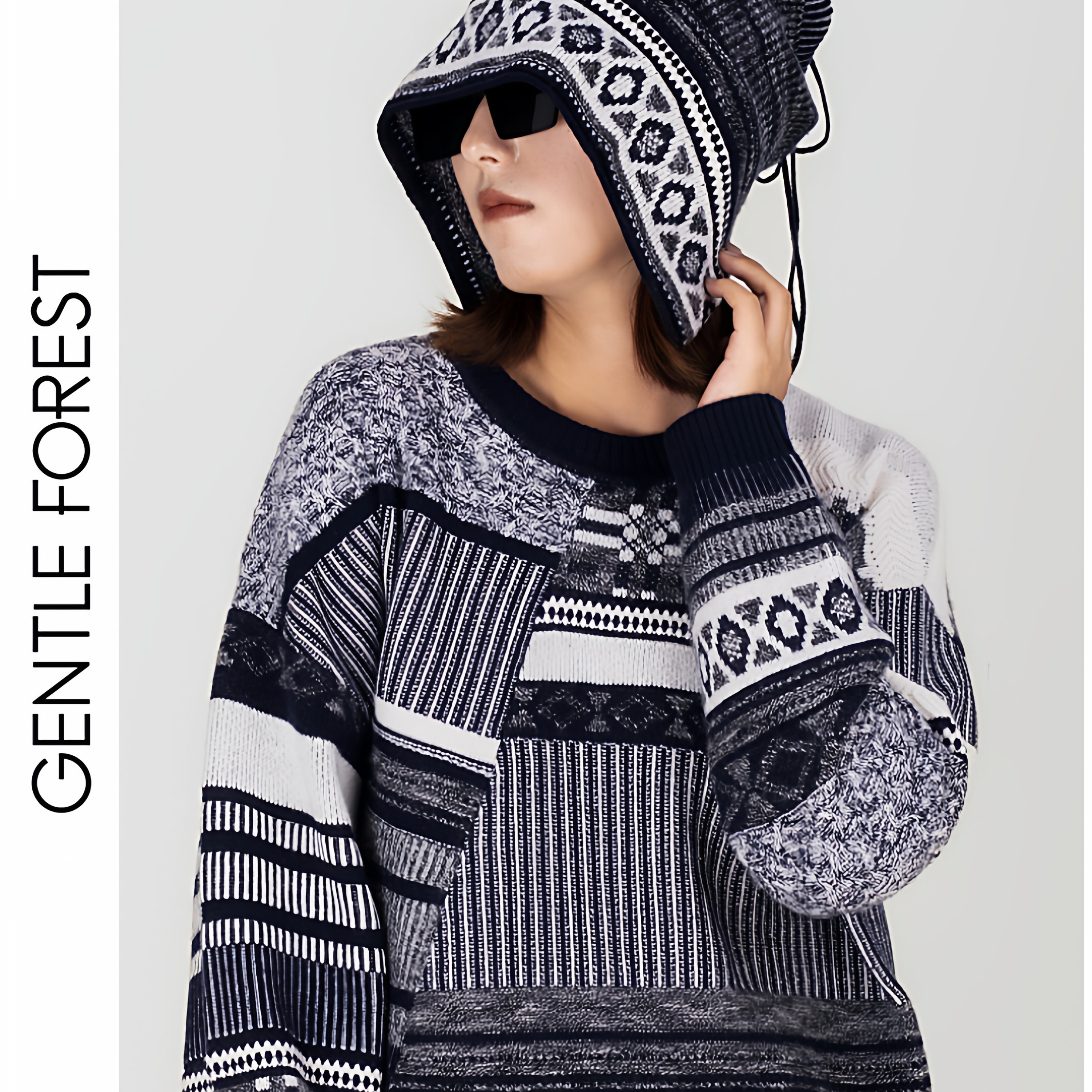 Gentle Forest【白】白族艺术纹样围脖