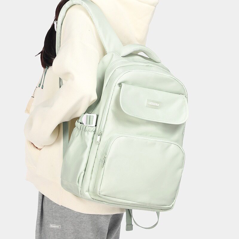 新款大容量背包ins简约中学生书包男女初中双肩包大学生旅行背包