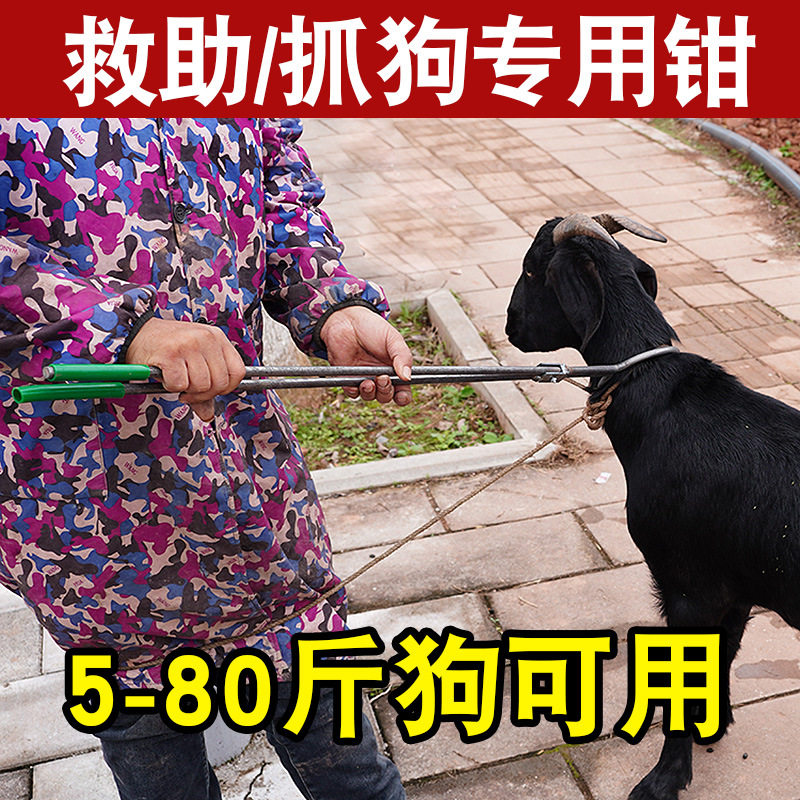 捉狗钳狗夹子抓捕狗工具狐狸貉子防狗咬救助流浪狗猫逮狗防身养殖