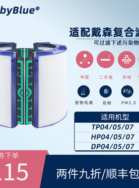 适配Dyson戴森风扇空气净化器滤芯TP/HP/DP04/05/06/09/7滤网PH02