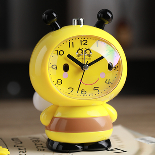唱歌小闹钟儿童时钟男孩用小学生专用起床神器可爱卡通会说话蜜蜂
