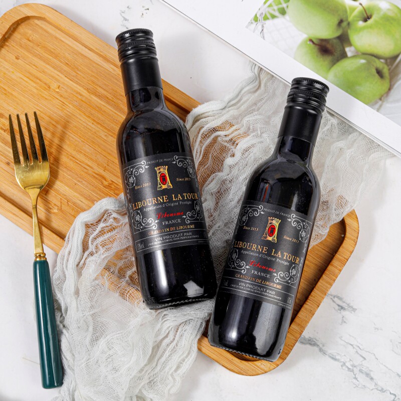 法国原装进口小瓶红酒187ml正品拉 图干红6瓶礼盒装整箱多套餐