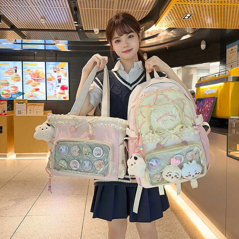 书包初中女生高中生少女高颜值上课双肩包女旅游轻便2025新款背包